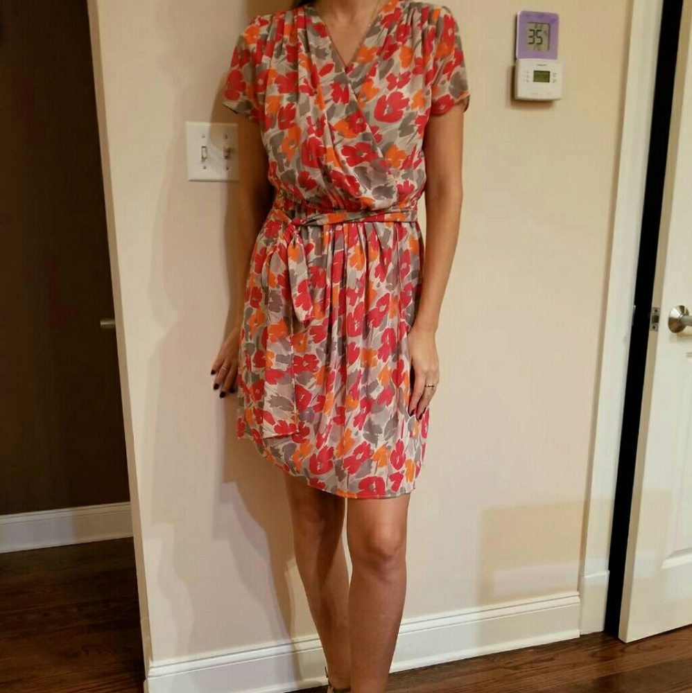 DKNY Faux Wrap Dress size S